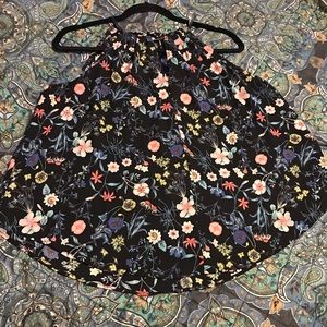 Floral spaghetti blouse